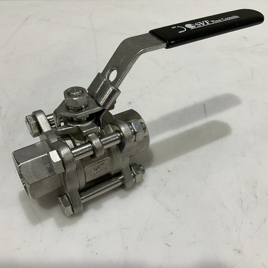SVF FLOW CONTROLS B8006666ATSW00050 1000WG 3PC BALL VALVE 3/4" 1000# WOGC8V5 C2H