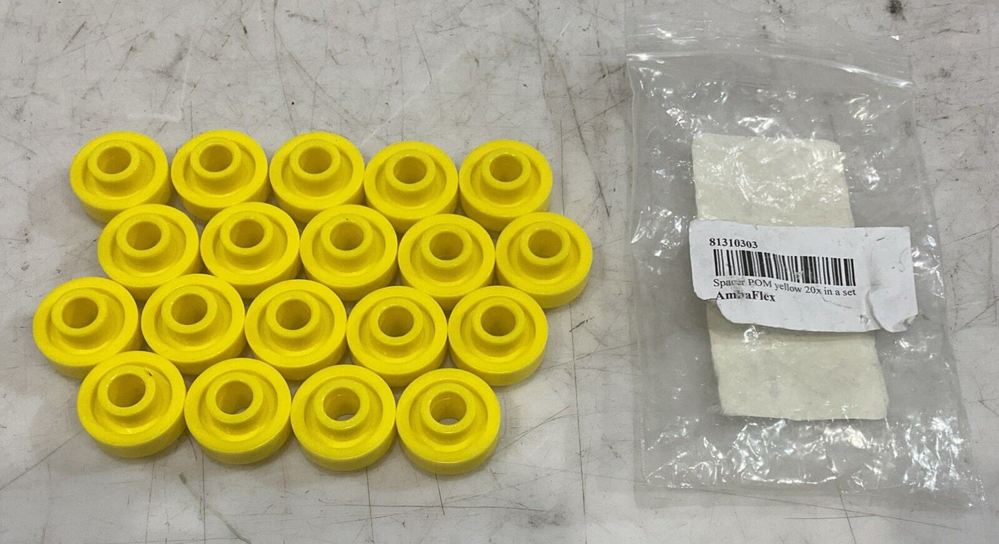 AMBAFLEX 81310303 SPACER POM YELLOW LOT OF 19 C2H