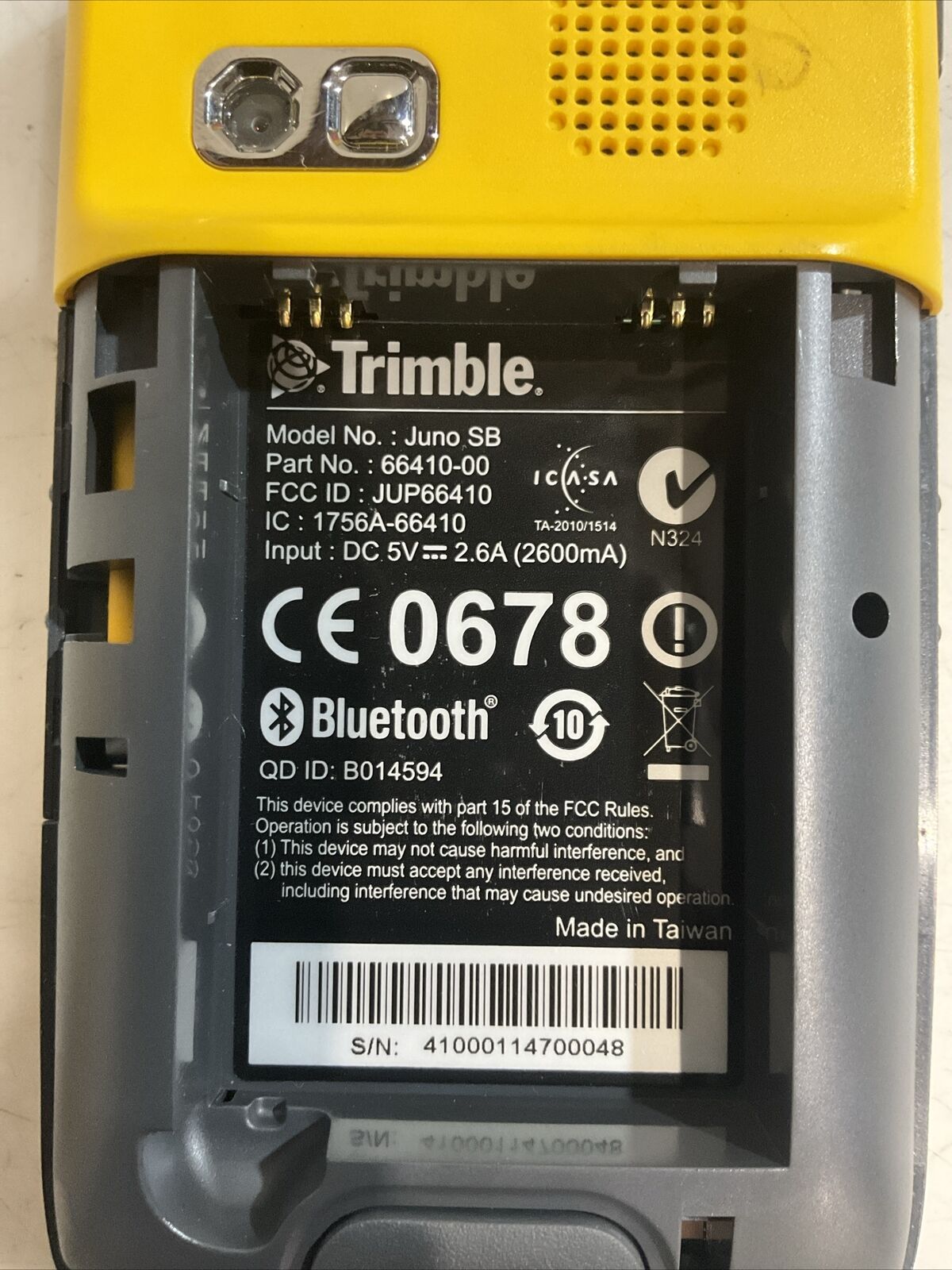 TRIMBLE JUNO SB 66410-00 GPS MAPPING DATA COLLECTOR DEAD BATTERY - LOT OF 2