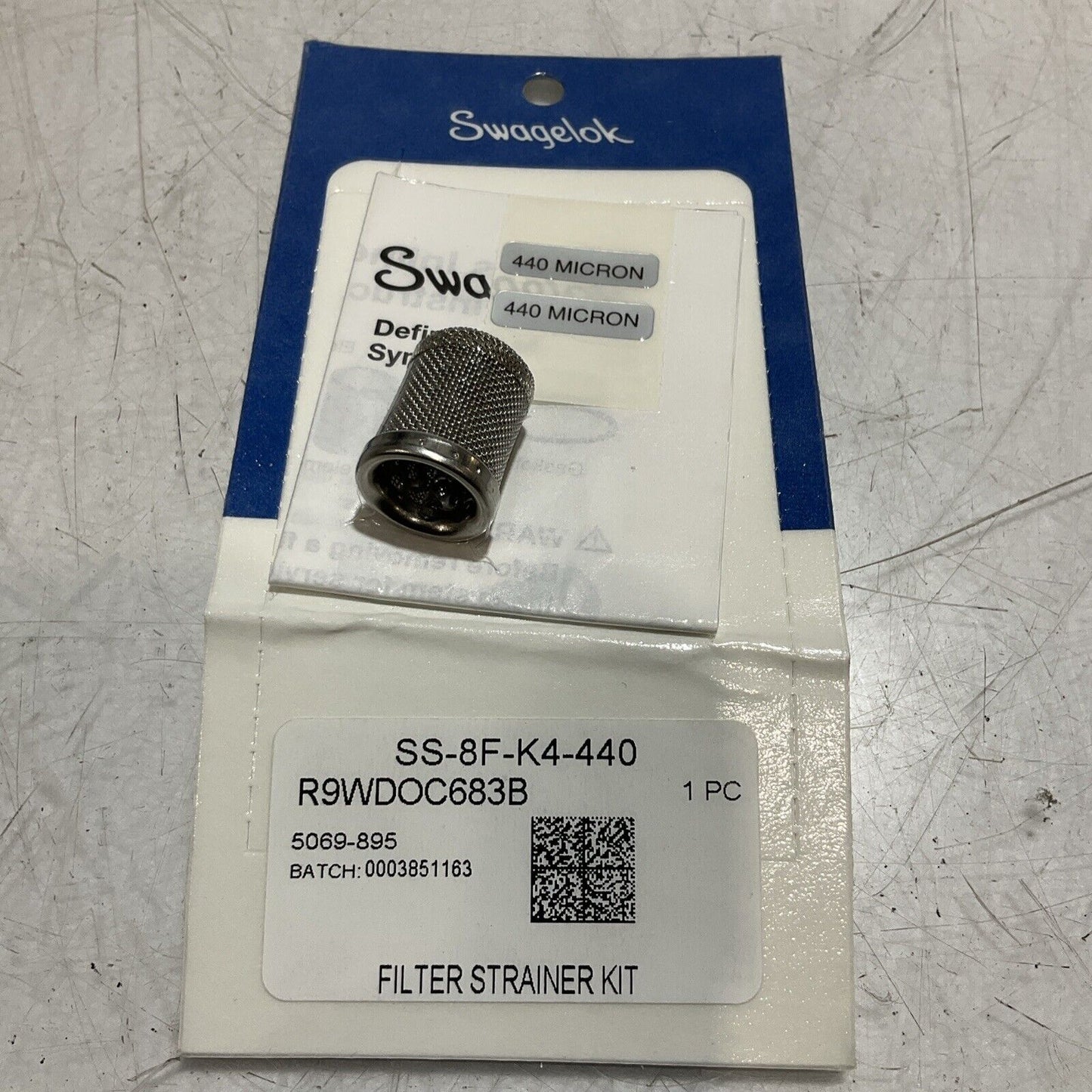 SWAGELOK  SS-8F-K4-440  FILTER STRAINER  KIT  C2H