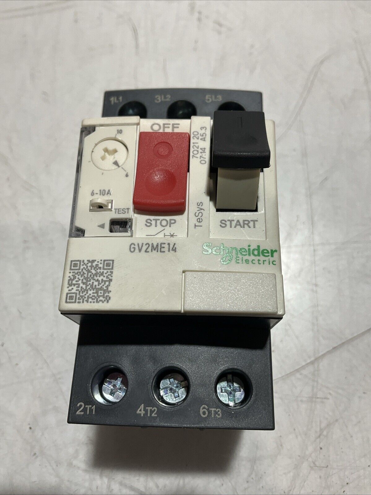 SCHNEIDER ELECTRIC GV2ME14 MANUAL MOTOR STARTER U3S