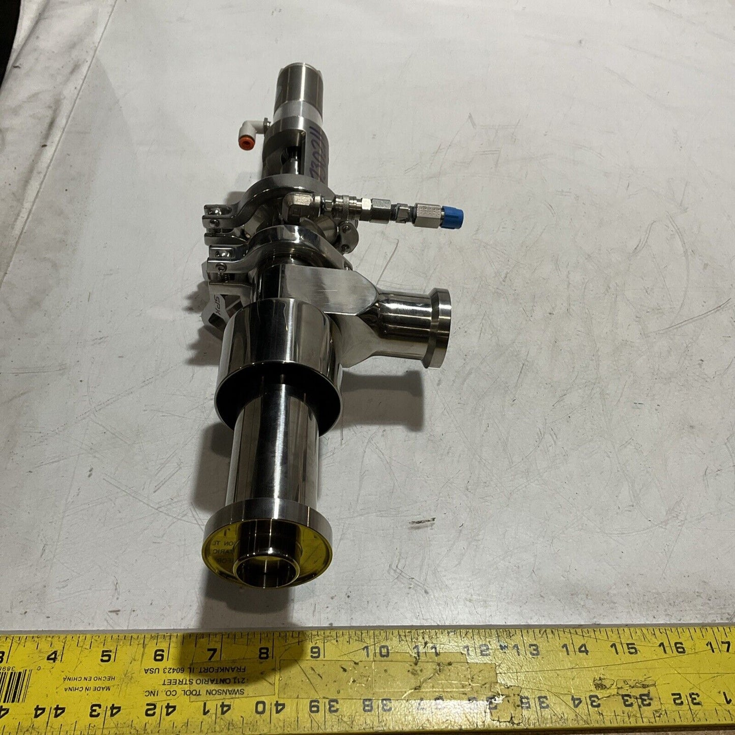 BIMBA   SR-171-D  PNEUMATIC  AIR CYLINDER SPX CLAMPS C2H