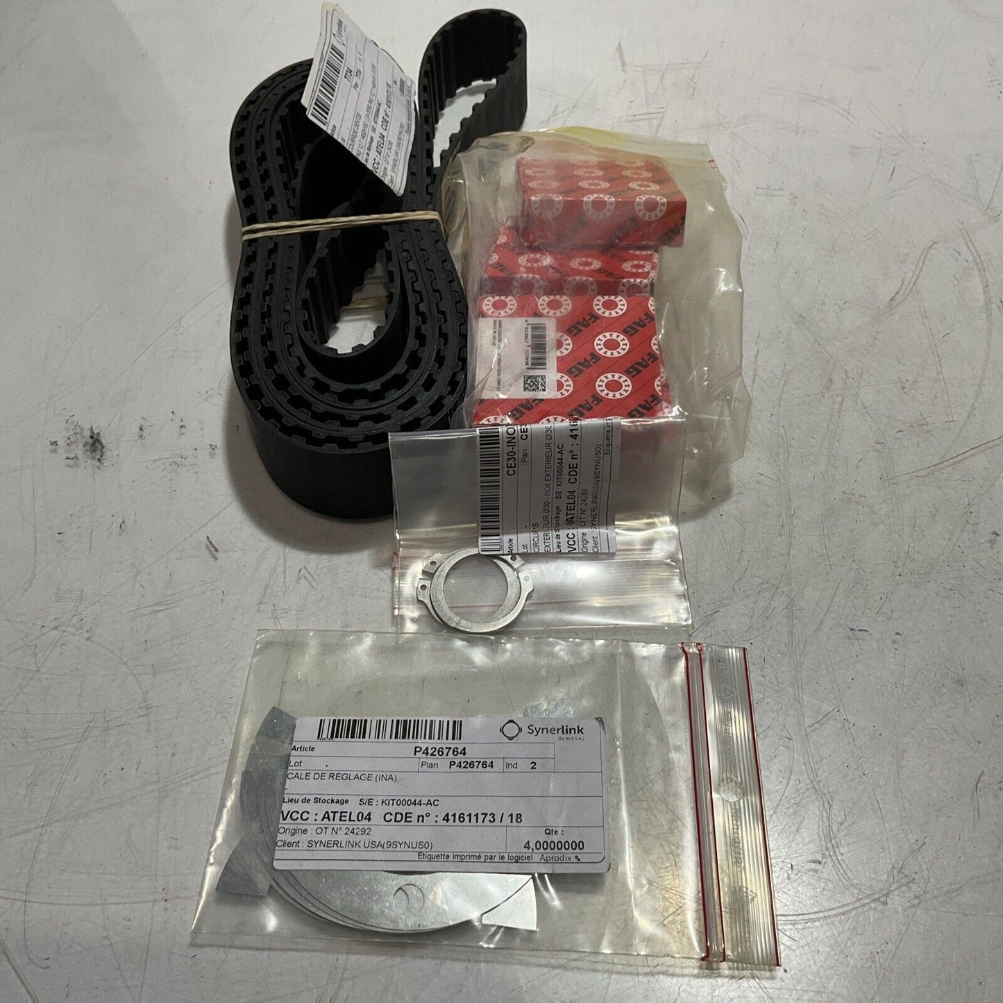 SYNERLINK  KIT00044-AC KIT  OF  PISTON DRIVING BELT  AND BEARING FILlER-PSJD C2H