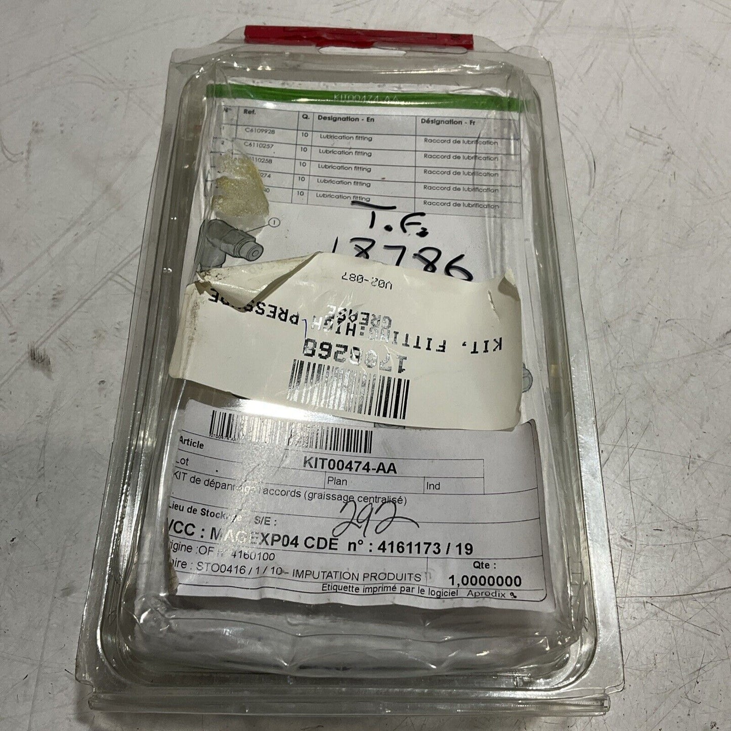 SYNERLINK   KIT00474-AA  KIT OF  FITTING  FOR TROUBLESHOOTING LOT OF 3 U3S