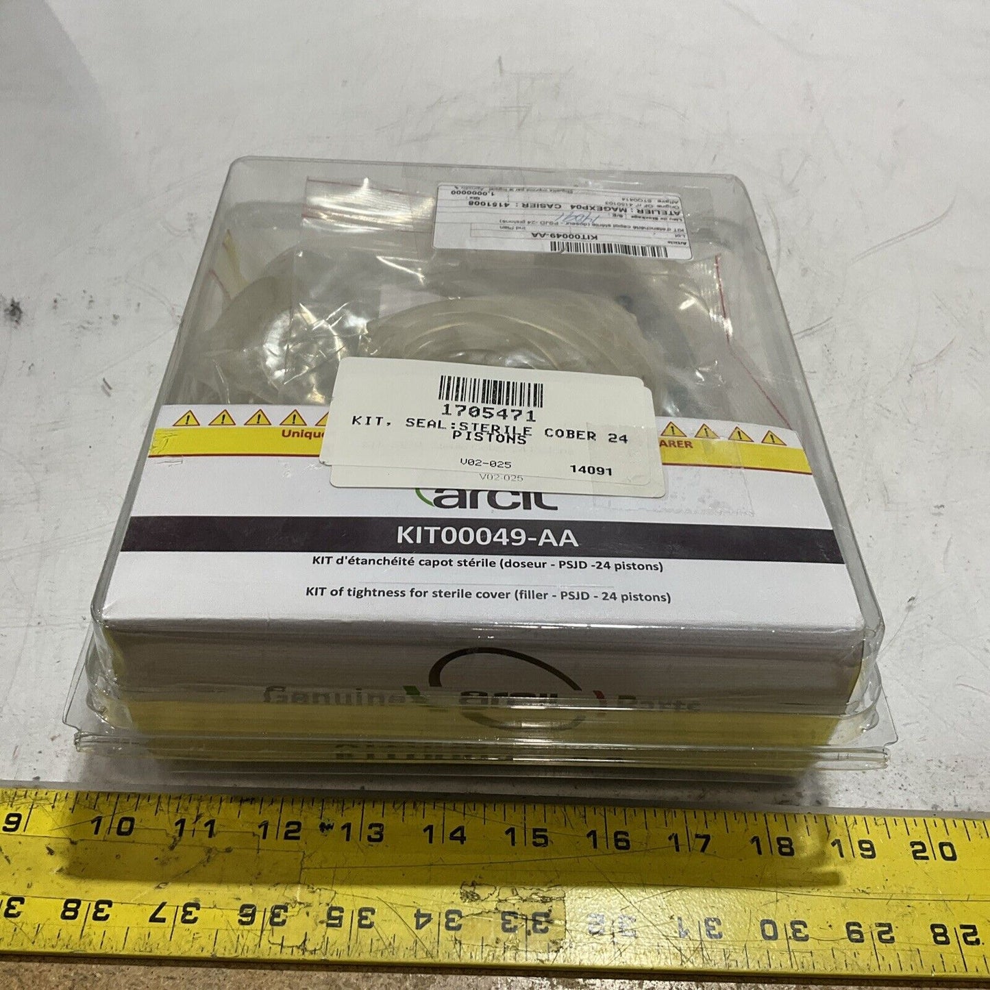 ARCIL KIT00049-AA KIT OF TIGHTNESS FOR STERILE COVER FILLER  PSJD-24 PISTONS C2H