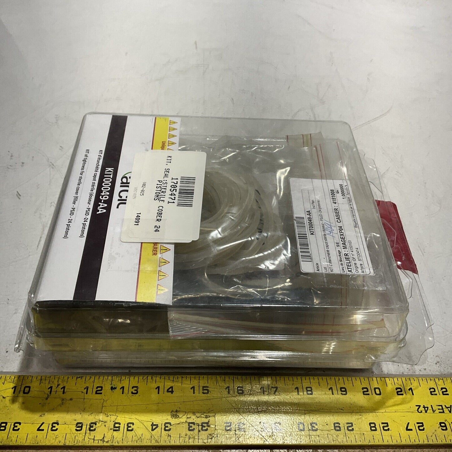 ARCIL KIT00049-AA KIT OF TIGHTNESS FOR STERILE COVER FILLER  PSJD-24 PISTONS C2H