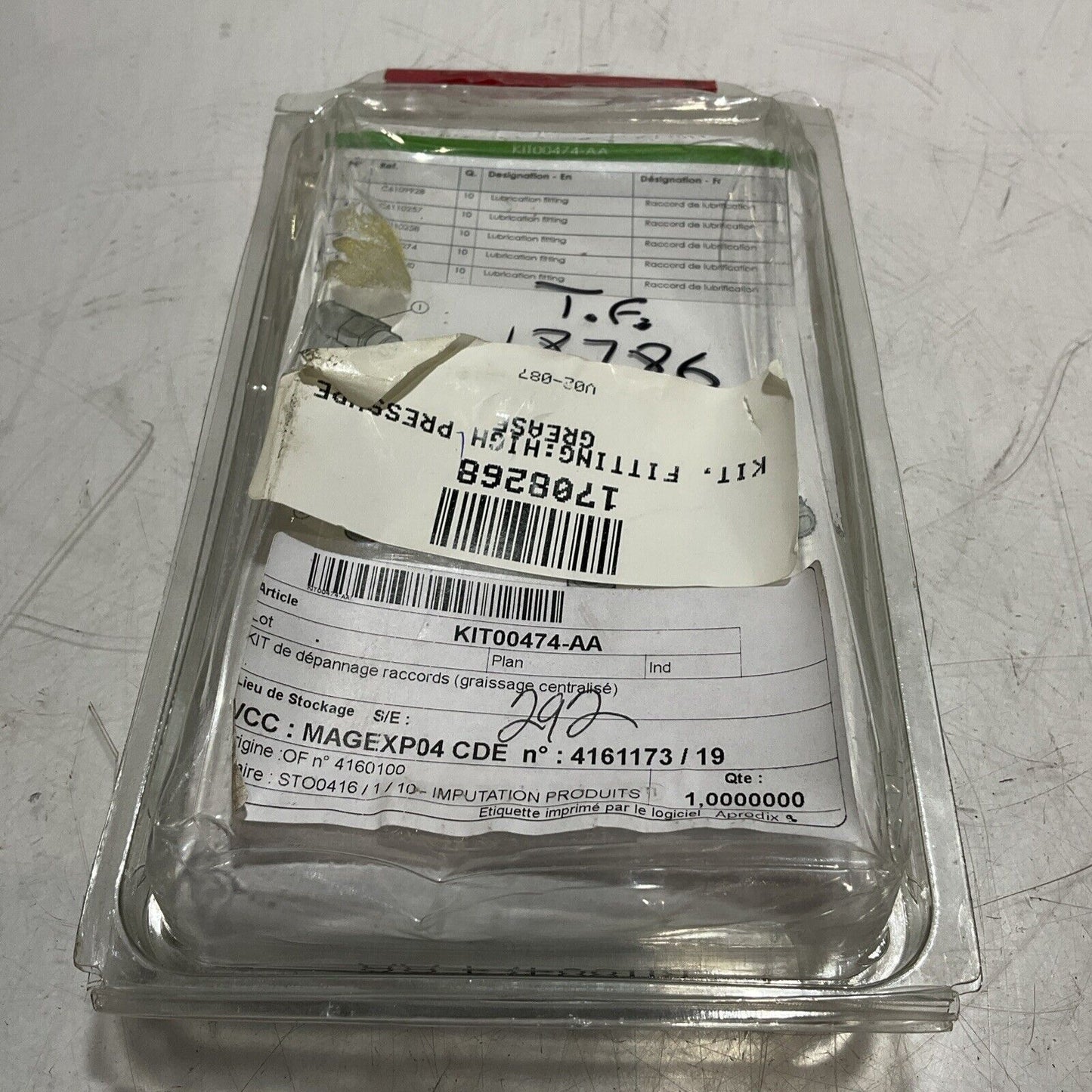 SYNERLINK   KIT00474-AA  KIT OF  FITTING  FOR TROUBLESHOOTING LOT OF 3 U3S