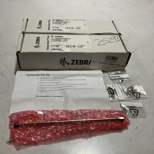 ZEBRA  1046696-075  KIT PRINTER  SPARES PEEL BAR LOT OF 2 C2H