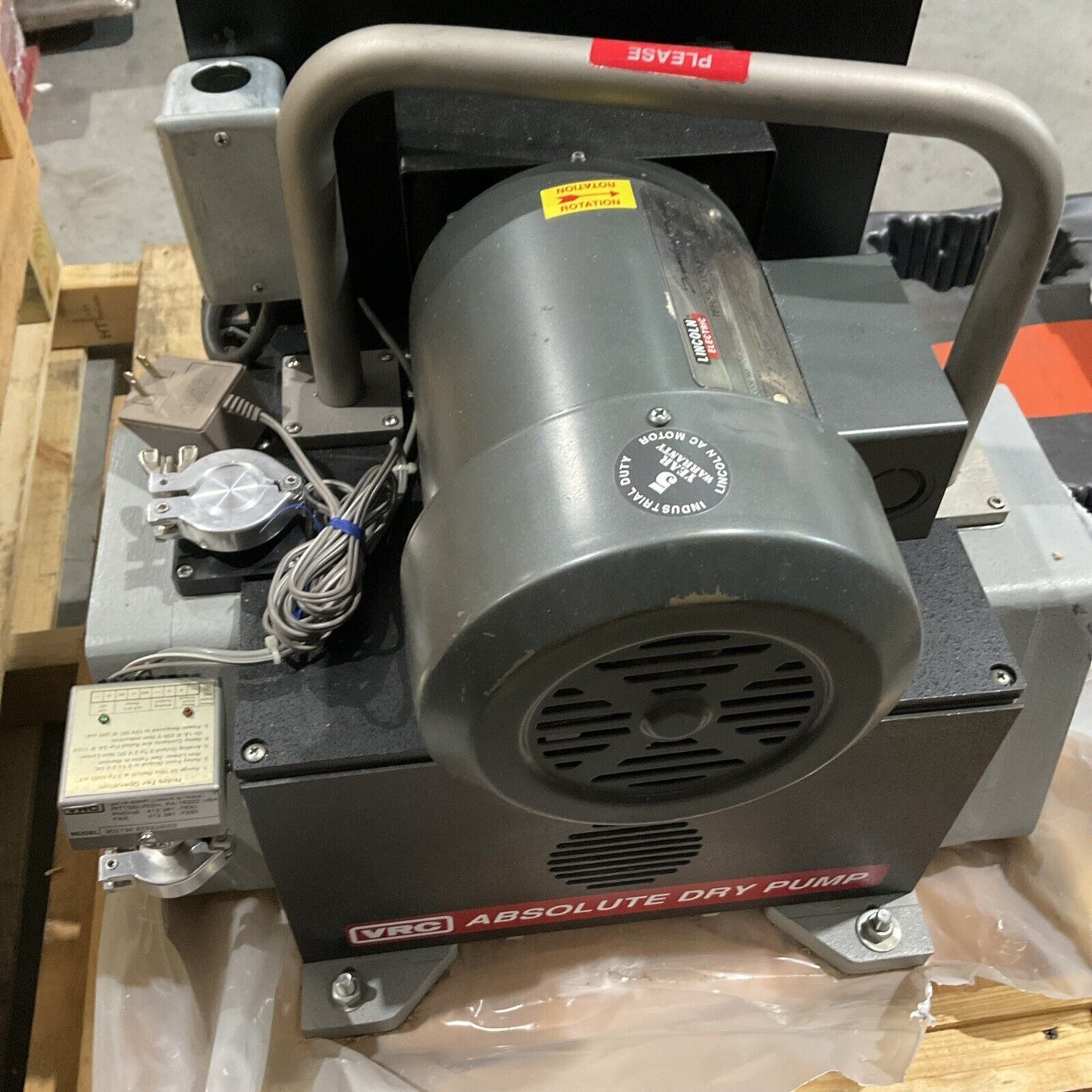 LINCOLN M1215B TF5342 VRC VACUUM PUMP SOFT START SPEED CONTROL RECIPROCATING U3S