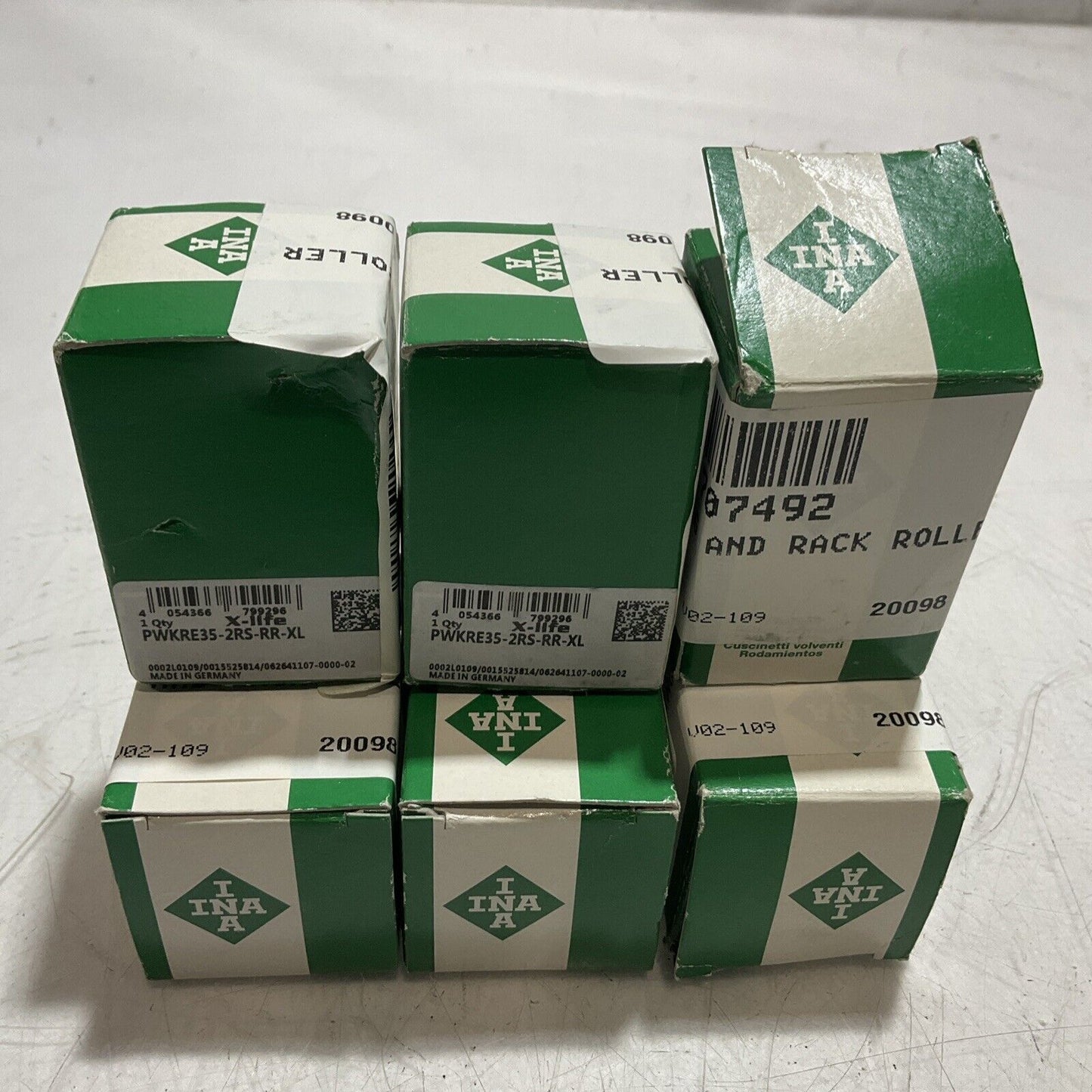IINAA PWKRE35-2RS-RR-XL  GUIDING AND TRACK  ROLLER  LOT OF 6 C2H