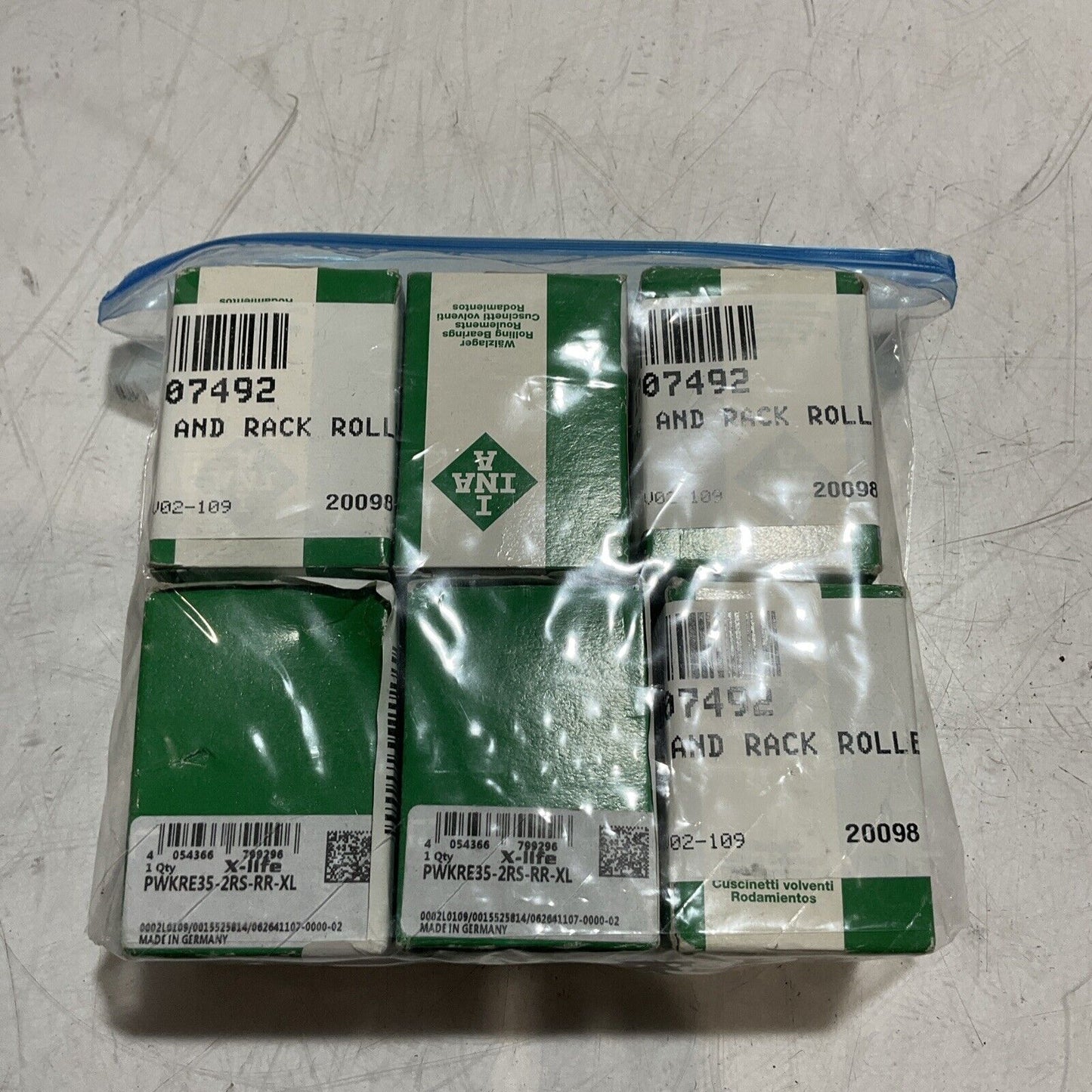 IINAA PWKRE35-2RS-RR-XL  GUIDING AND TRACK  ROLLER  LOT OF 6 C2H