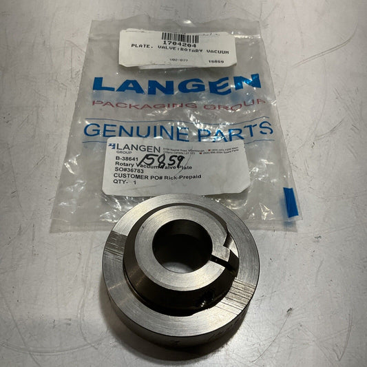 LANGEN GROUP  B-38641  ROTARY VACUUM  VALVE  PLATE C2H