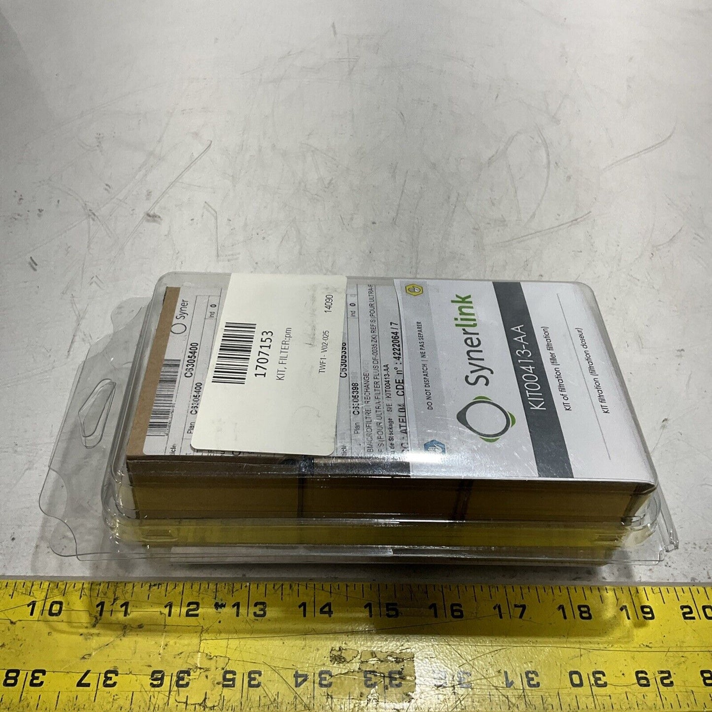 SYNERLINK  KIT00413-AA KIT OF FILTRATION FILLER FILTRATION LOT OF 3 C2H