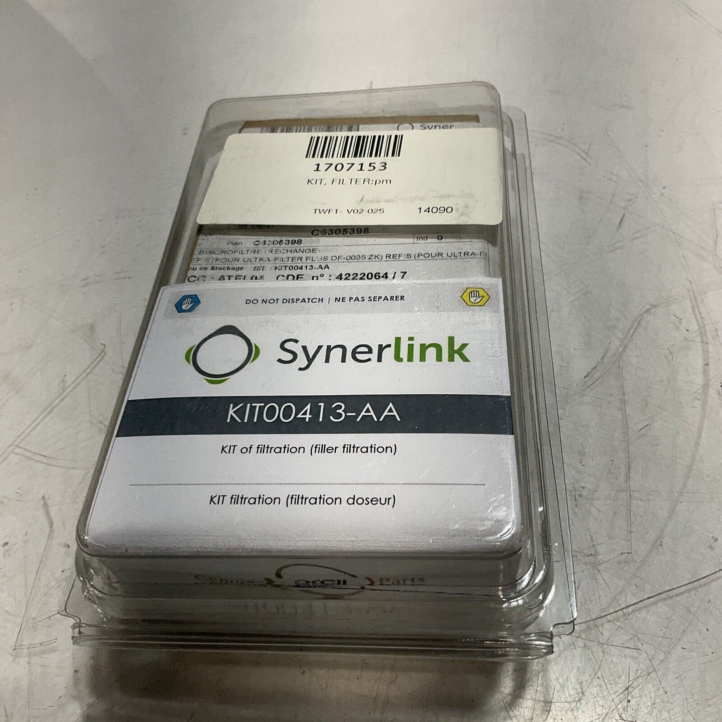 SYNERLINK  KIT00413-AA KIT OF FILTRATION FILLER FILTRATION LOT OF 3 C2H