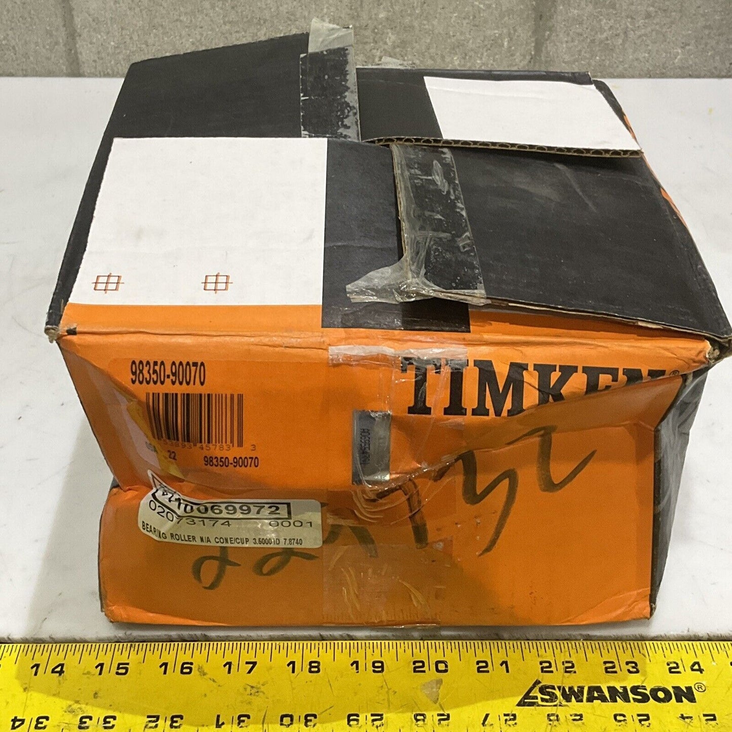 TIMKEN 98350-90070 TAPERED ROLLER BEARING CONE & CUP 373