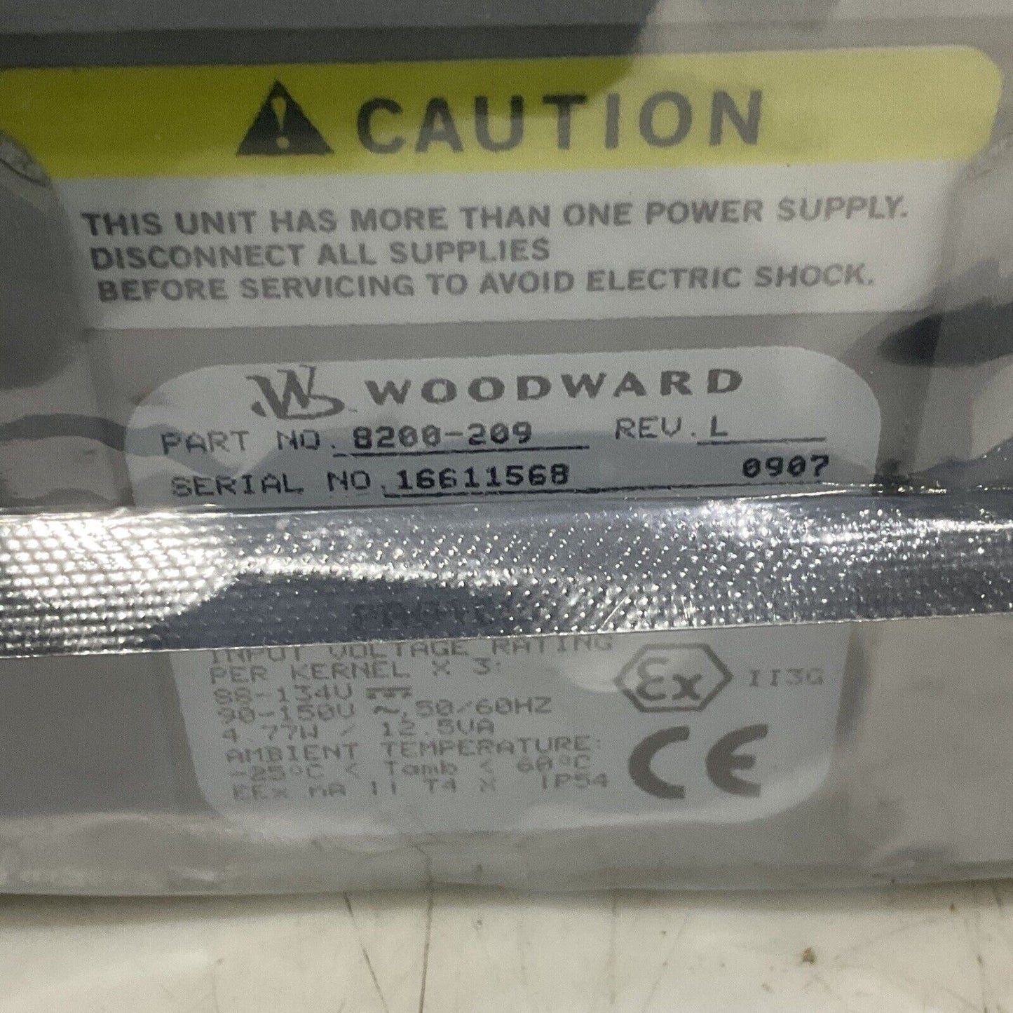 WOODWARD 8200-209 PROTECH 203 OVERSPEED PROTECTION SYSTEM 50/60HZ 150V 373