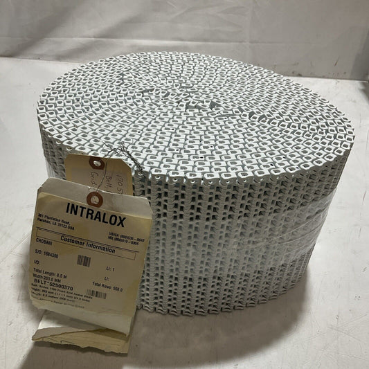 INTRALOX   168436  CONVEYOR BELT FLUSH GRID FRICTION 8.5M X 203MM TOP C2H