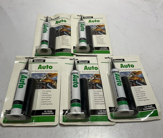 GEOCEL  1111455422 RTV SILICONE  RUBBER SEALANT  INSTANT GASKET  LOT OF 5 C2H