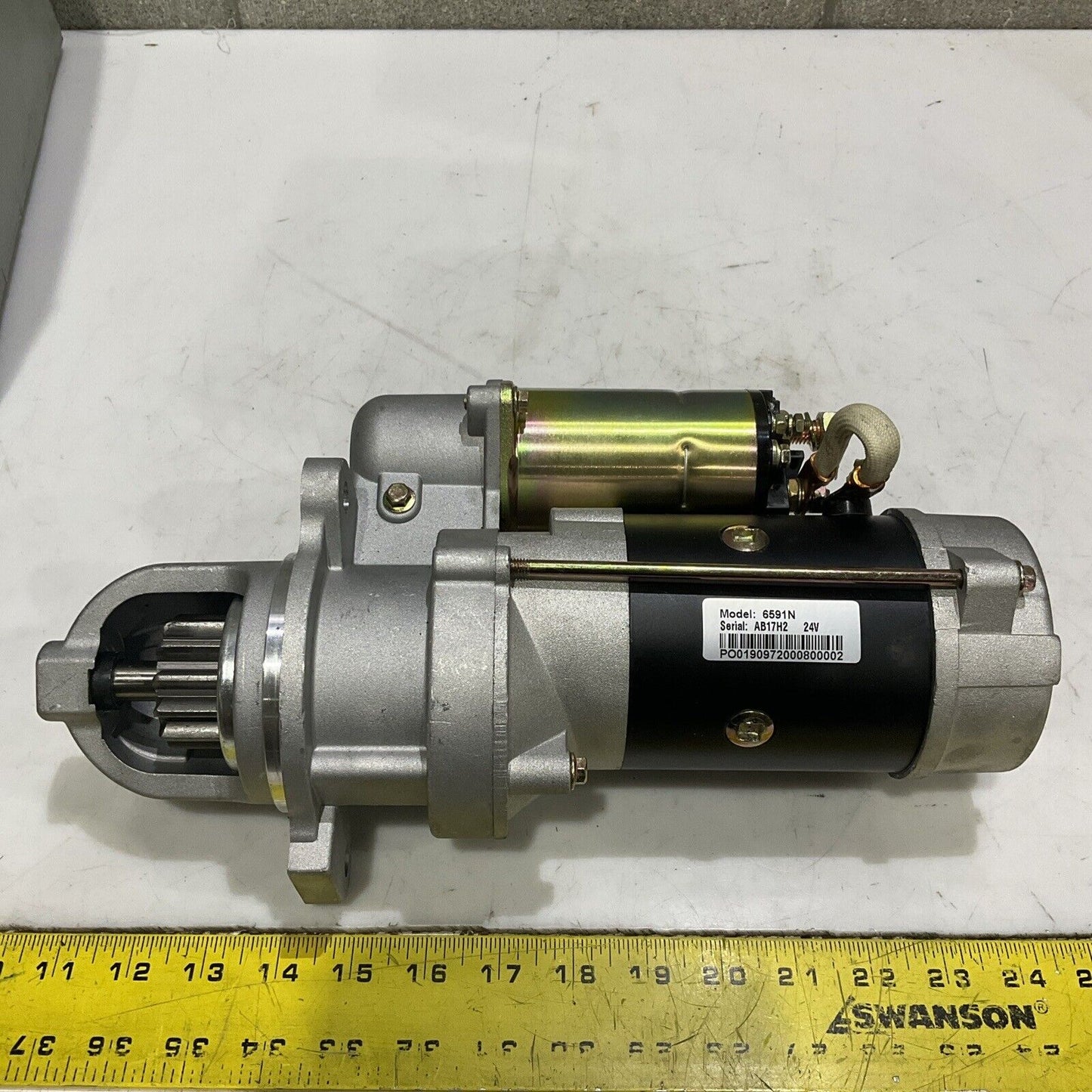 DELCO 6591N AB17H2 ELECTRIC STARTER 28MT 24V 12T AC LISTER PETTER U4M