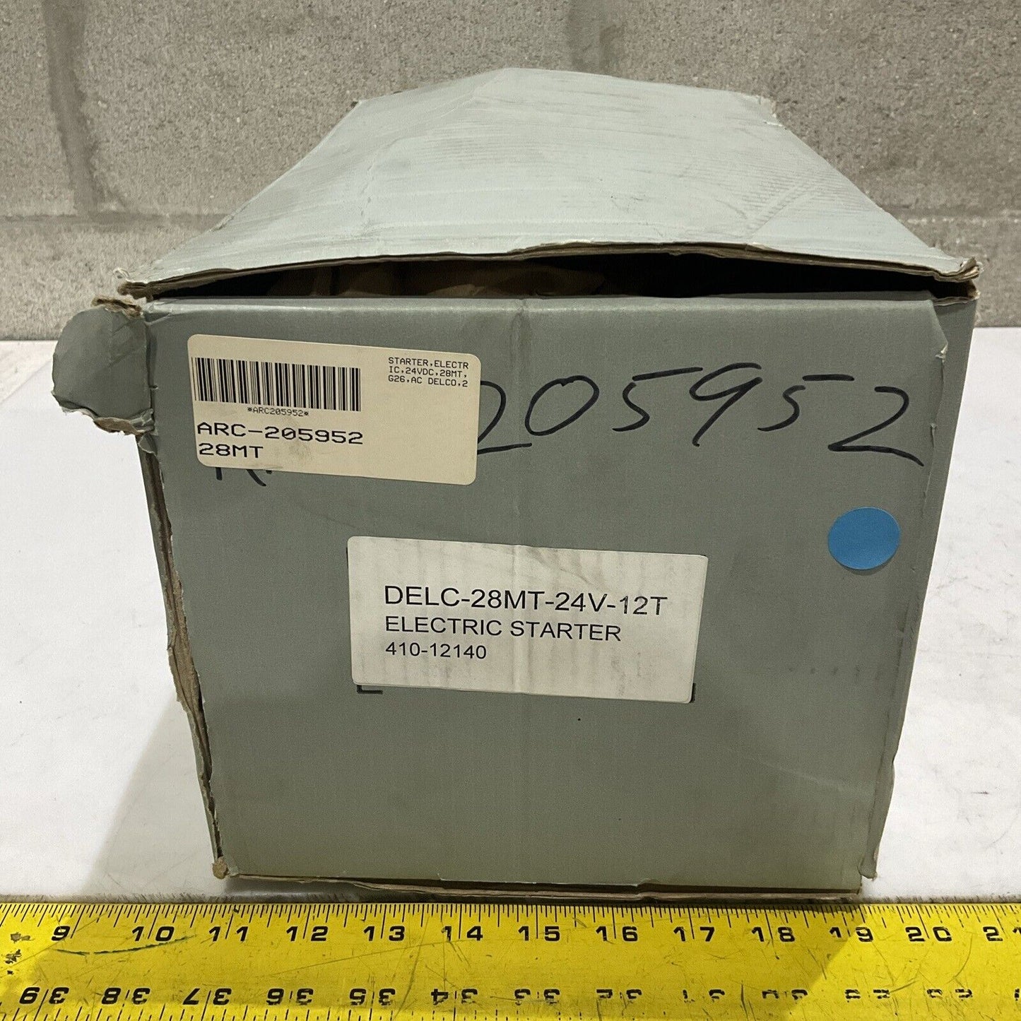 DELCO 6591N AB17H2 ELECTRIC STARTER 28MT 24V 12T AC LISTER PETTER U4M