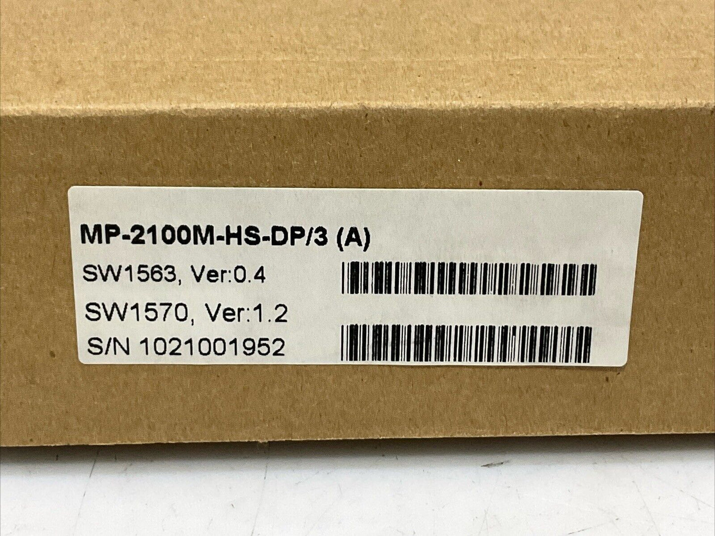 RAD HS-DP MP-2100M-HS-DP/3 (A) DATA MODULE REV 1.1 SW1563 VER:0.4 SW1570 1.2 T6Y