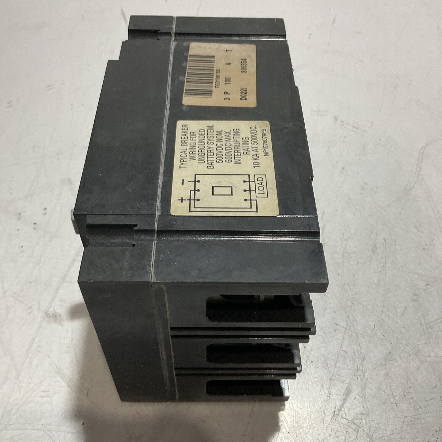 GE  TED136100WL 100A MOLDED  INDUSTRIAL CIRCUIT BREAKER  U3S