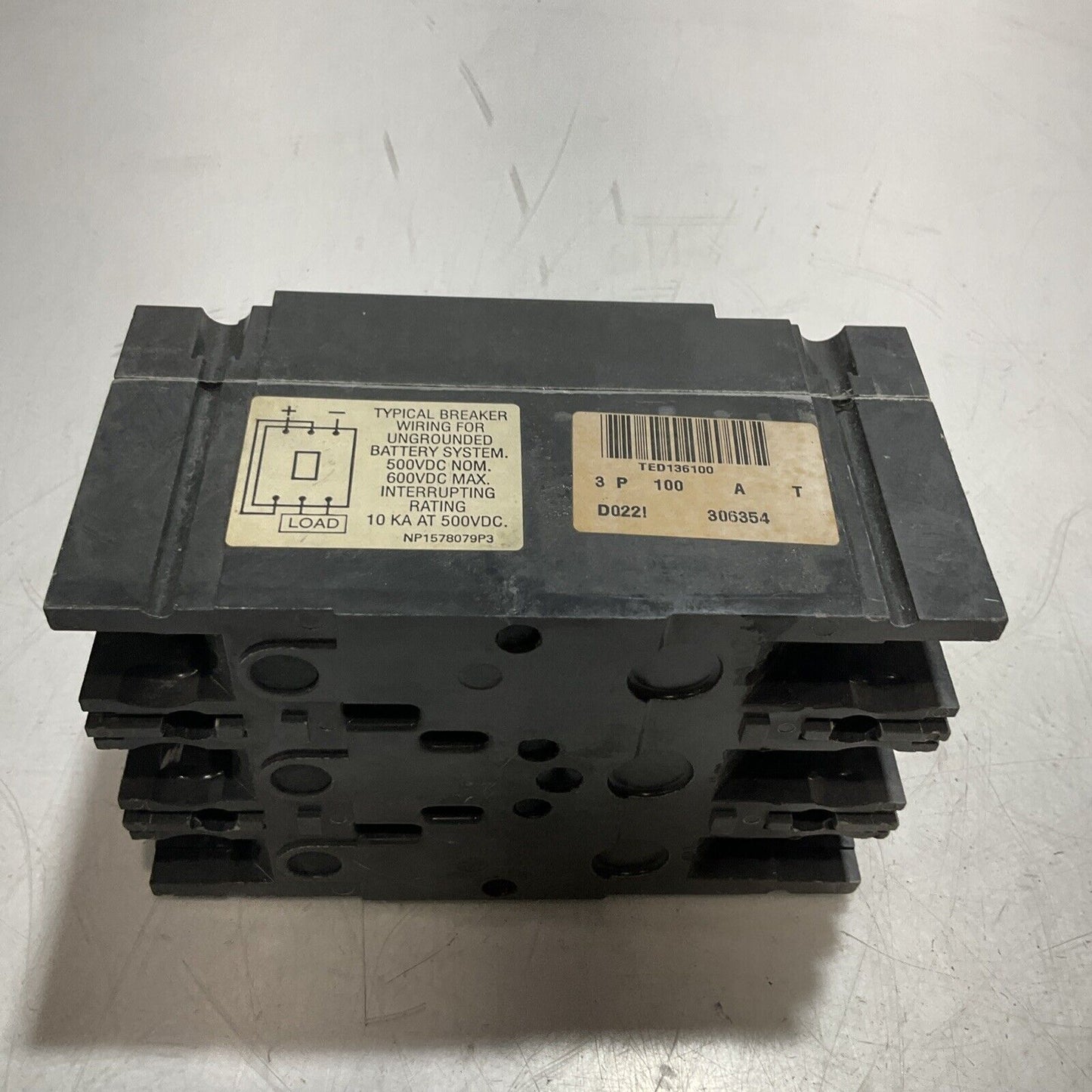 GE  TED136100WL 100A MOLDED  INDUSTRIAL CIRCUIT BREAKER  U3S