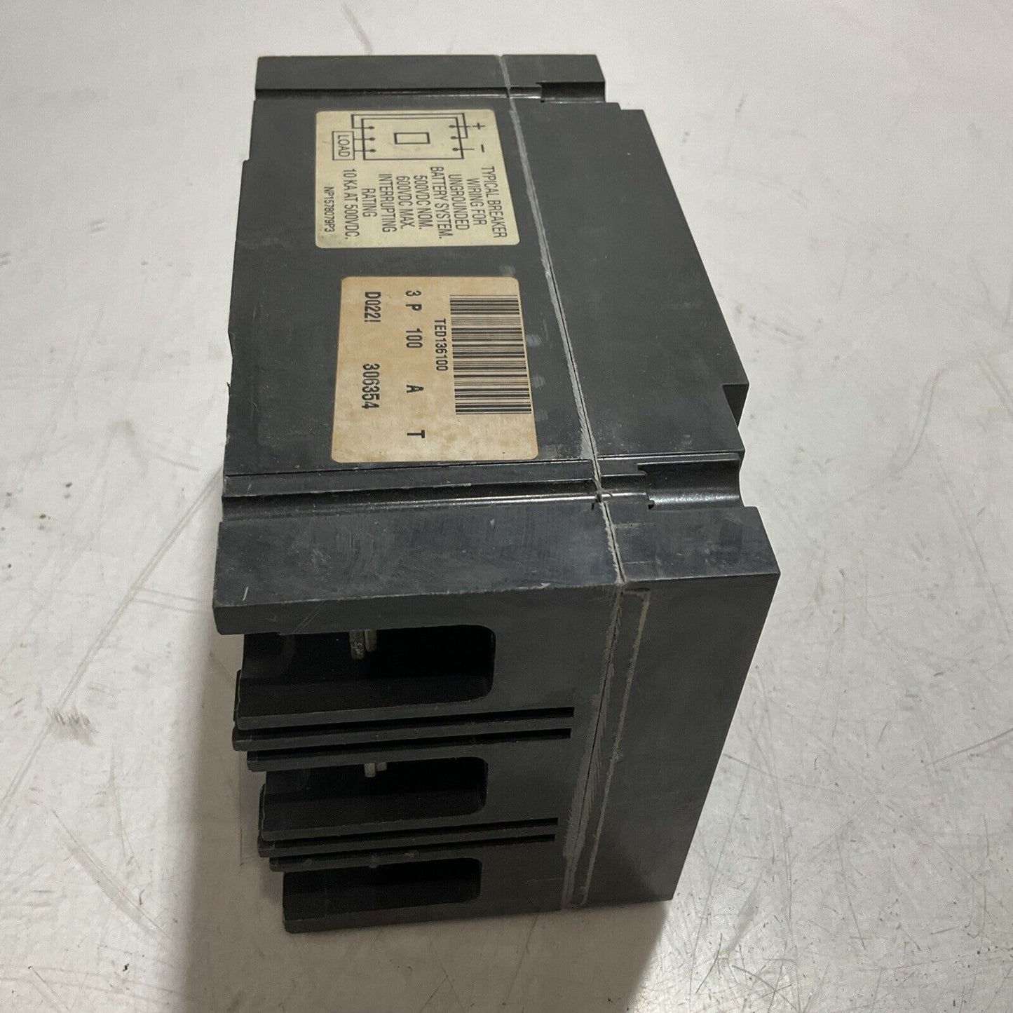 GE  TED136100WL 100A MOLDED  INDUSTRIAL CIRCUIT BREAKER  U3S