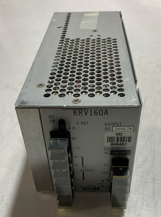 KYOSAN KRV160A  POWER SUPPLY  OUTPUT  DC24V6.7A SOURCE AC200-240V  U3S
