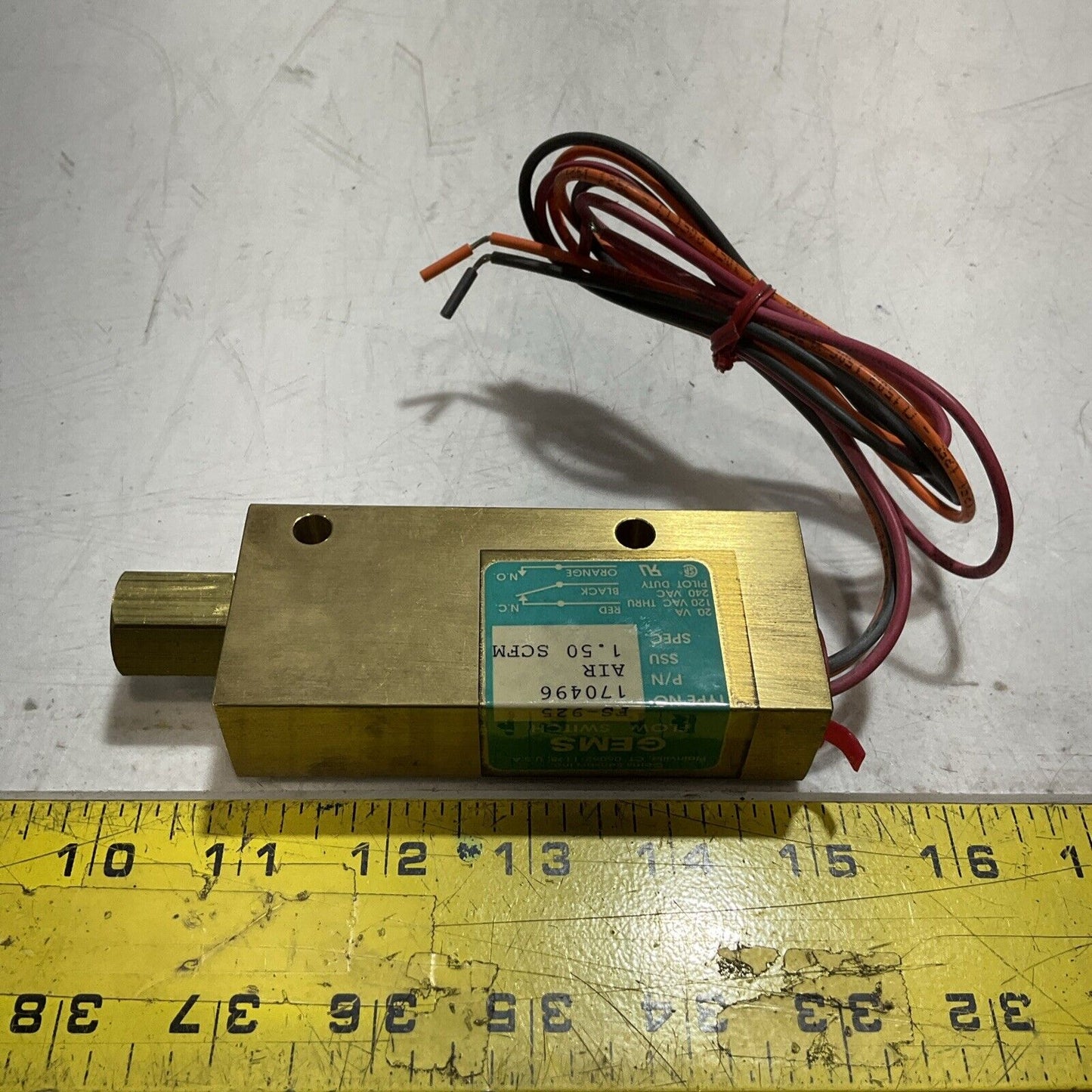 GEMS  FS-925-170496  SENSOR , SWITCHES AND FLOW SUPPLY  U3S