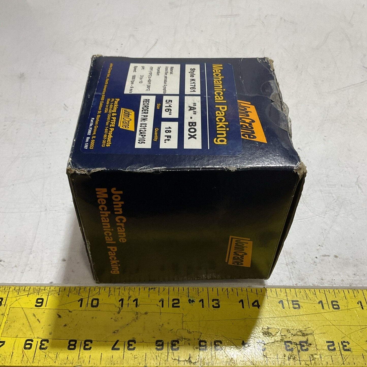 JOHNCRANE  K1761 MECHANICAL PACKAGING 5/16 18FT U3S