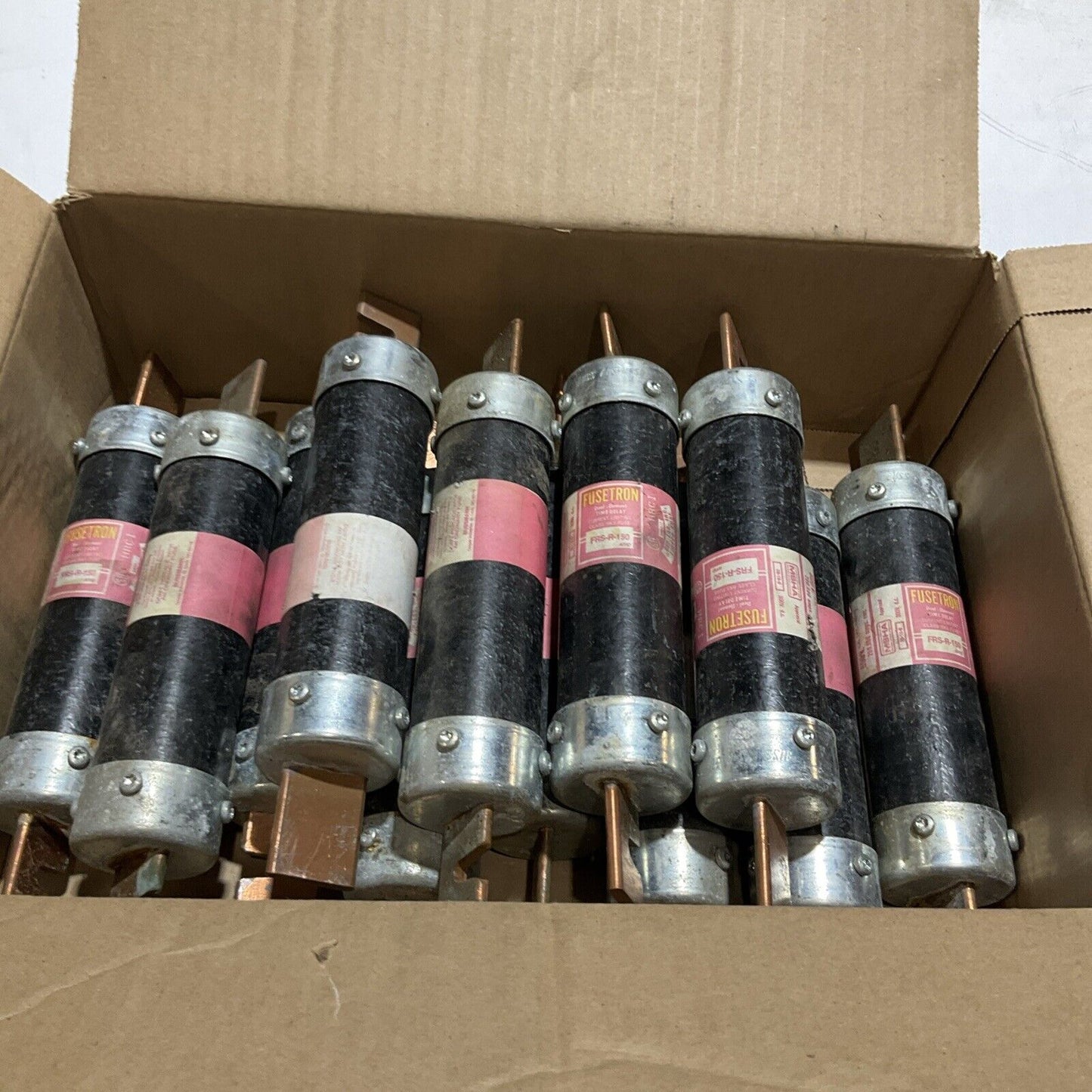 FUSETRON  FRS-R-150 DUAL-ELEMENT  TIME DELAY  FUSE LOT OF 12