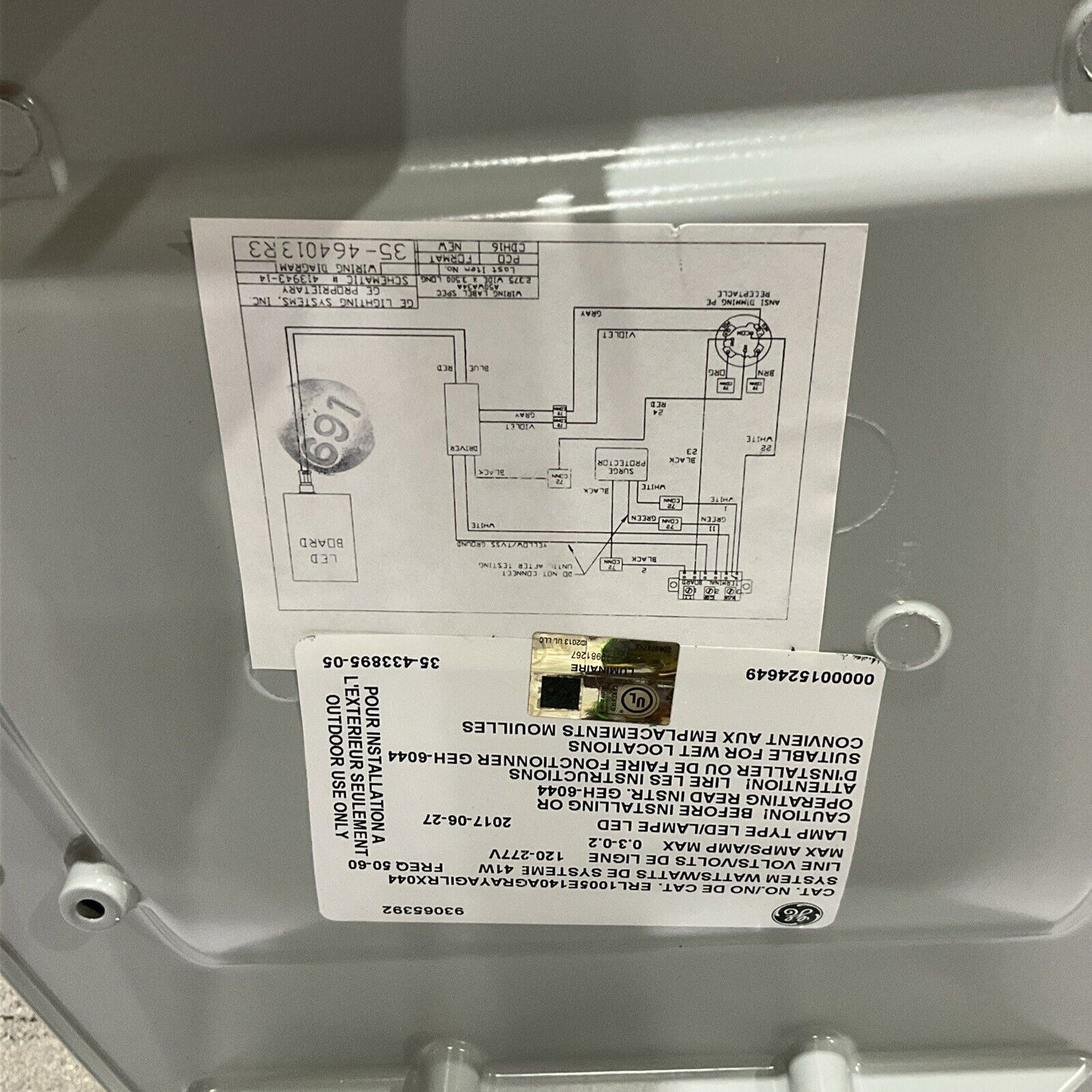 EVOLVE 93065392 LED SERIES PROJECT GRADE STREETLIGHT ANSI 7 PIN PE RECEPTACLE