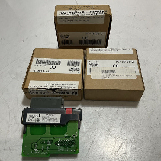 AUTOMATION DIRECT  DS-16TD2-2  16 POINT 12-24VDC OUT MODULE LOT OF 3 U3S