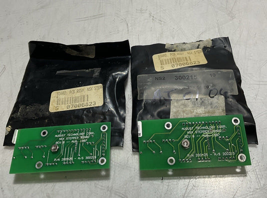 AUGUST  TECHNOLOGY CORP 200425  PCB ASSEMBLY NSX STEPPER  BOARD  LOT OF 2  U3S