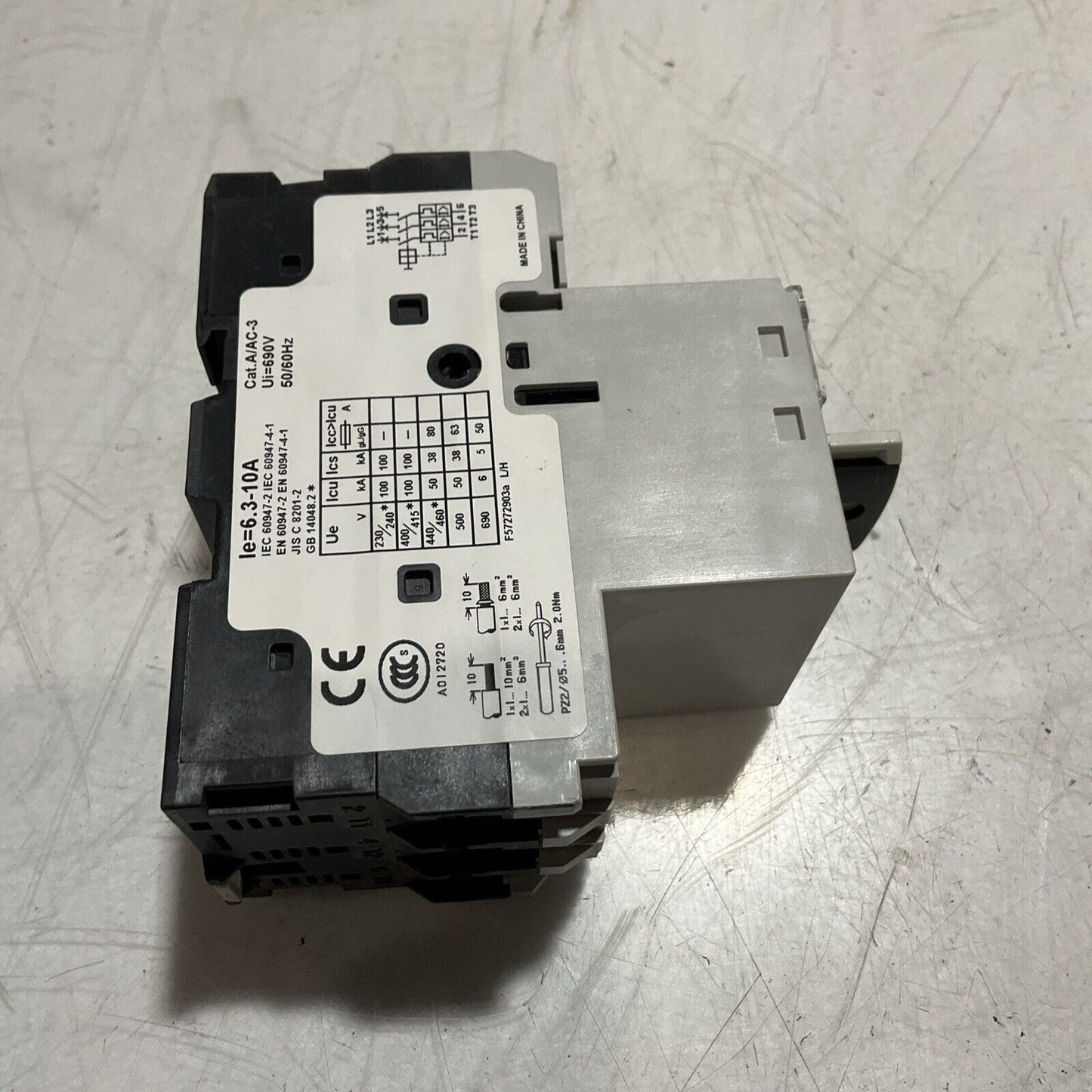 GE  GPS1BHAK  MANUAL MOTOR  STARTER  CIRCUIT BREAKER E3G