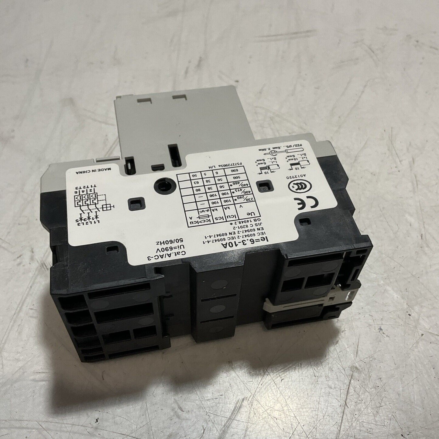 GE  GPS1BHAK  MANUAL MOTOR  STARTER  CIRCUIT BREAKER E3G