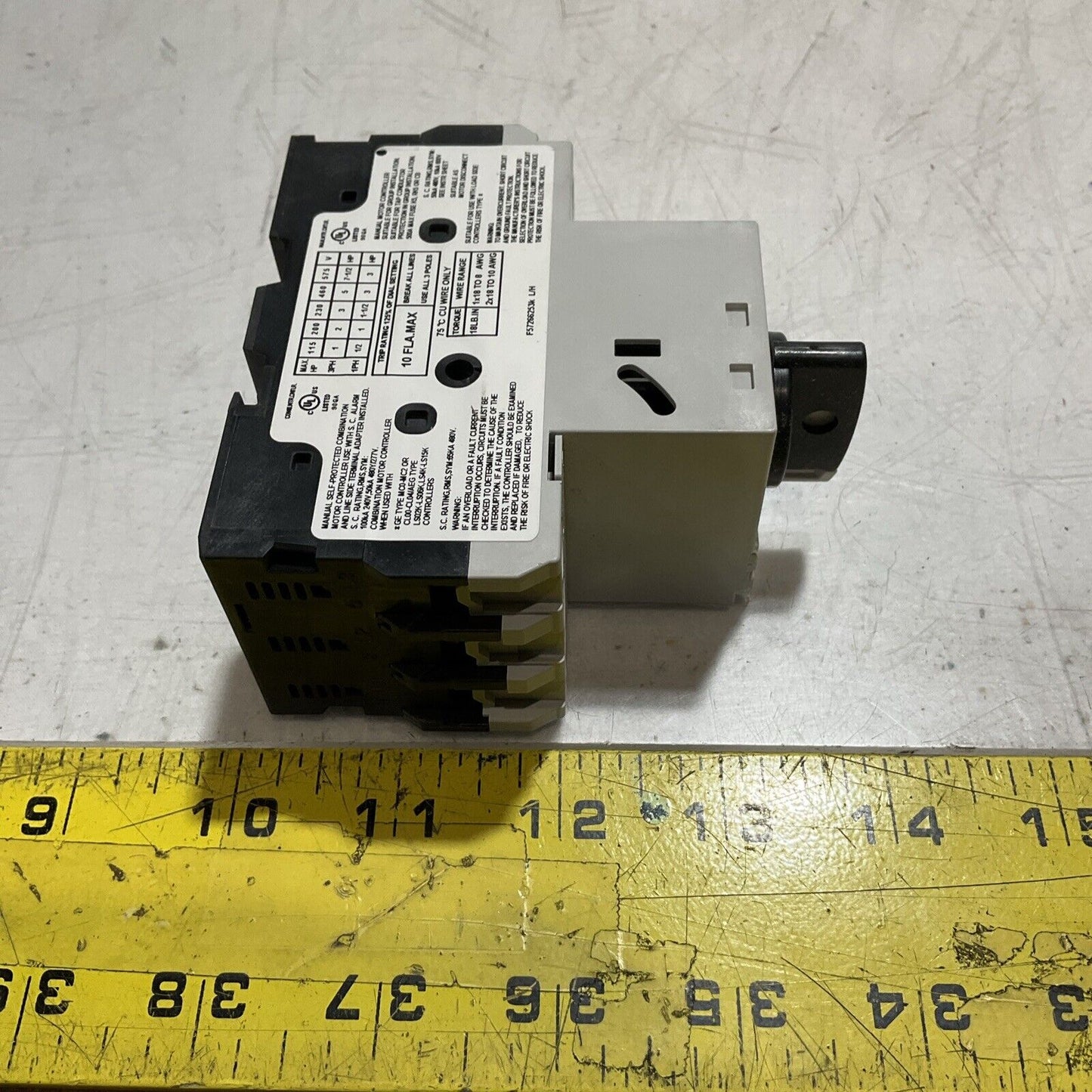 GE  GPS1BHAK  MANUAL MOTOR  STARTER  CIRCUIT BREAKER E3G