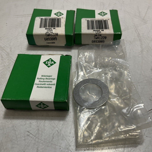 INA 6093809  THRUST  ROLLER  BEARING WASHER LOT OF 3 U3S