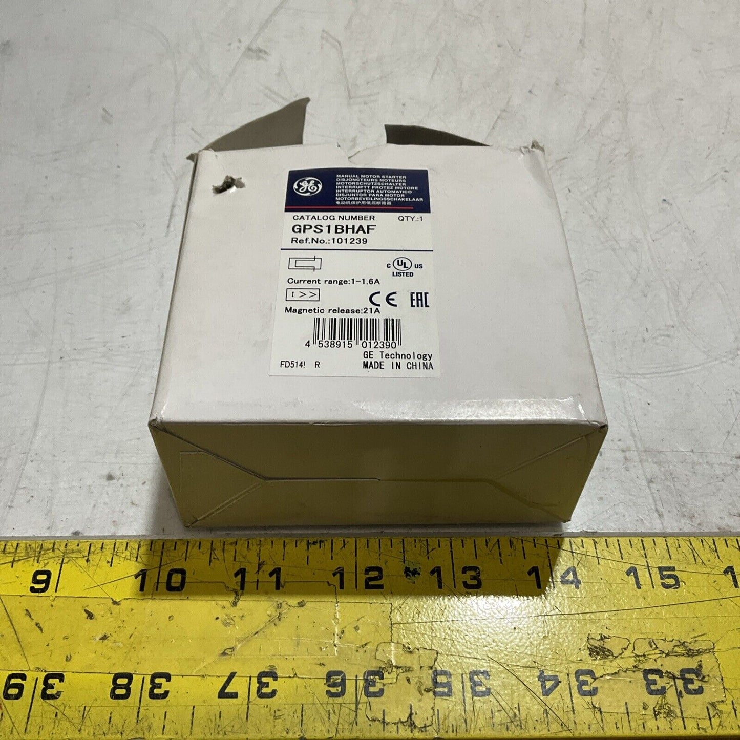 GE GPS1BHAF MANUAL MOTOR STARTER  LOT OF 2 E3G