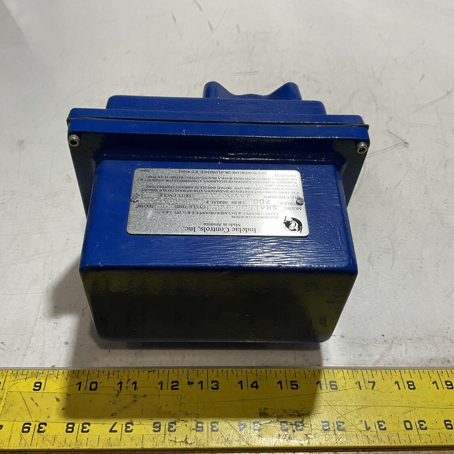 INDELAC CONTROLS  SR4EF05-9VP 24VDC ACTUATOR TURQUE 9SEC/90 CYCLE TIME  E3G