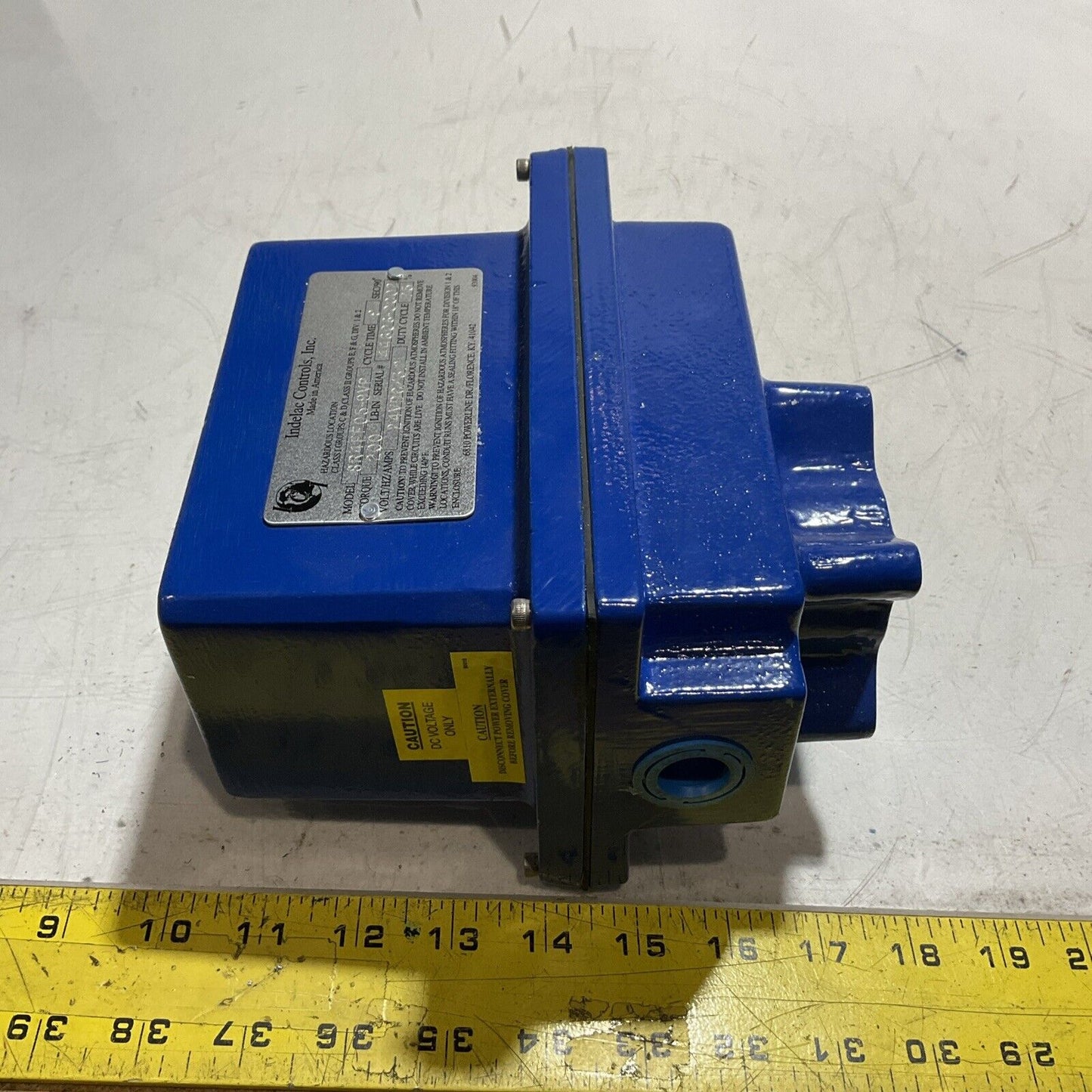 INDELAC CONTROLS  SR4EF05-9VP 24VDC ACTUATOR TURQUE 9SEC/90 CYCLE TIME  E3G