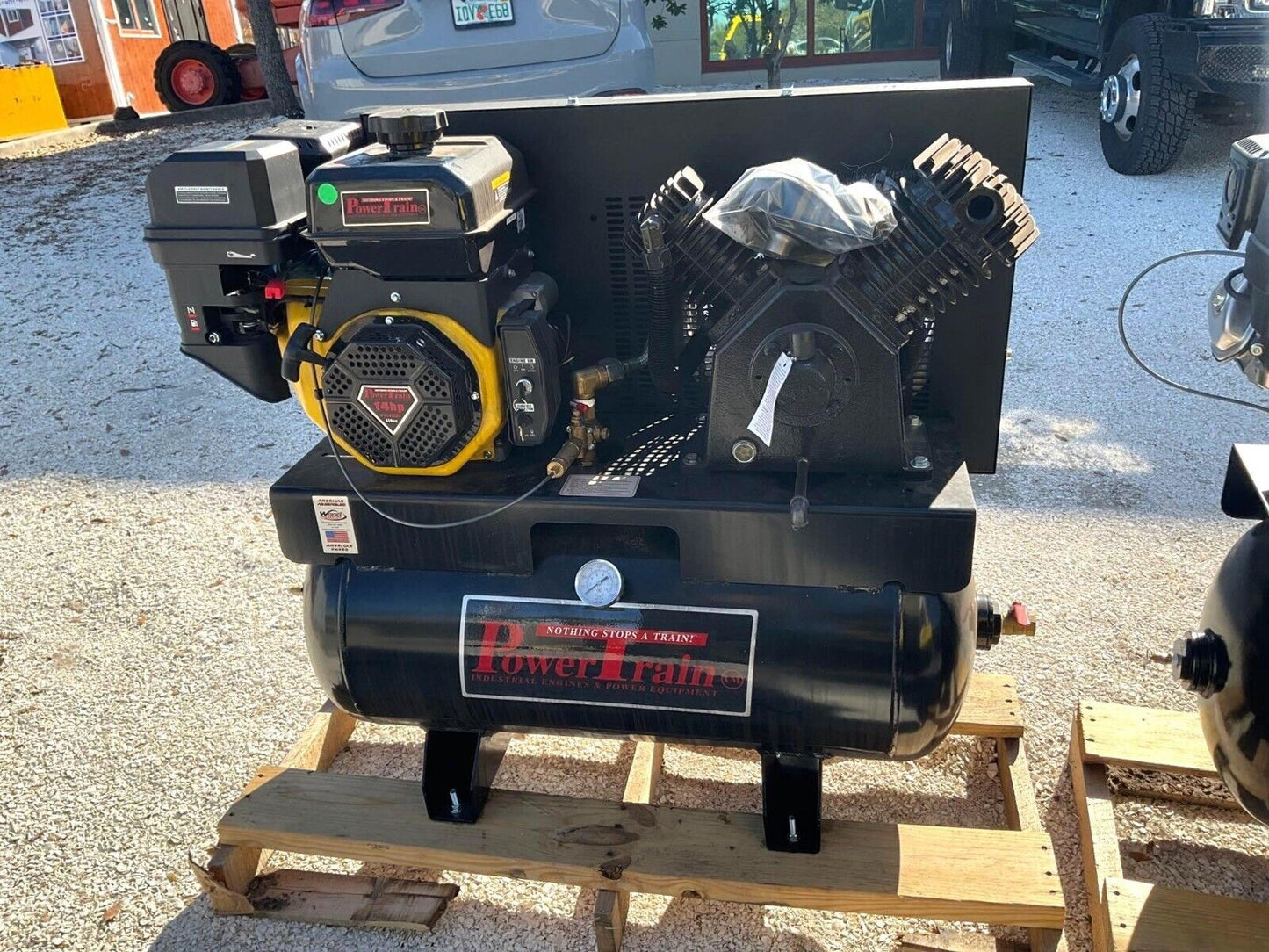 UNUSED EAGLE AIR COMPRESSOR MODEL PT-14G30TRKE-V2, GAS POWERED, HONDA GX 270 MOT