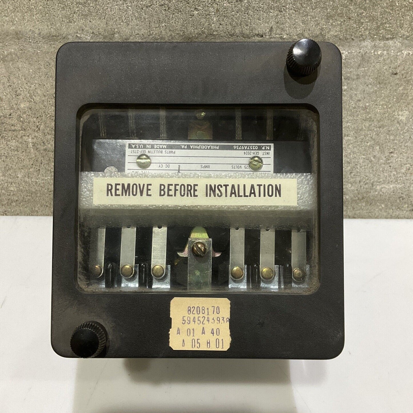 GENERAL ELECTRIC 12HFA51A42H RELAY 120 V HFA GEF-2757 GEH-2024 0257A9756 373