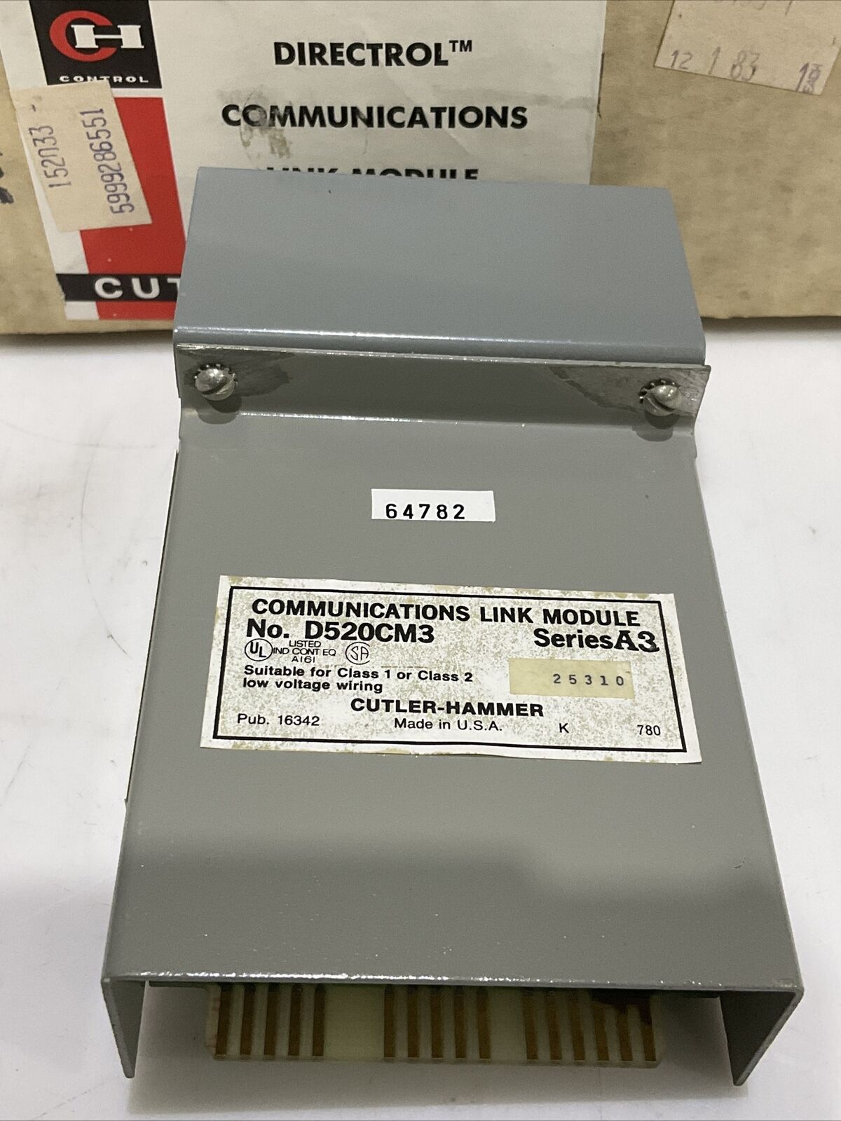 CULTER-HAMMER D520CM3 DIRECTROL MULTIPLEXER COMMUNICATIONS LINK MODULE A3 373