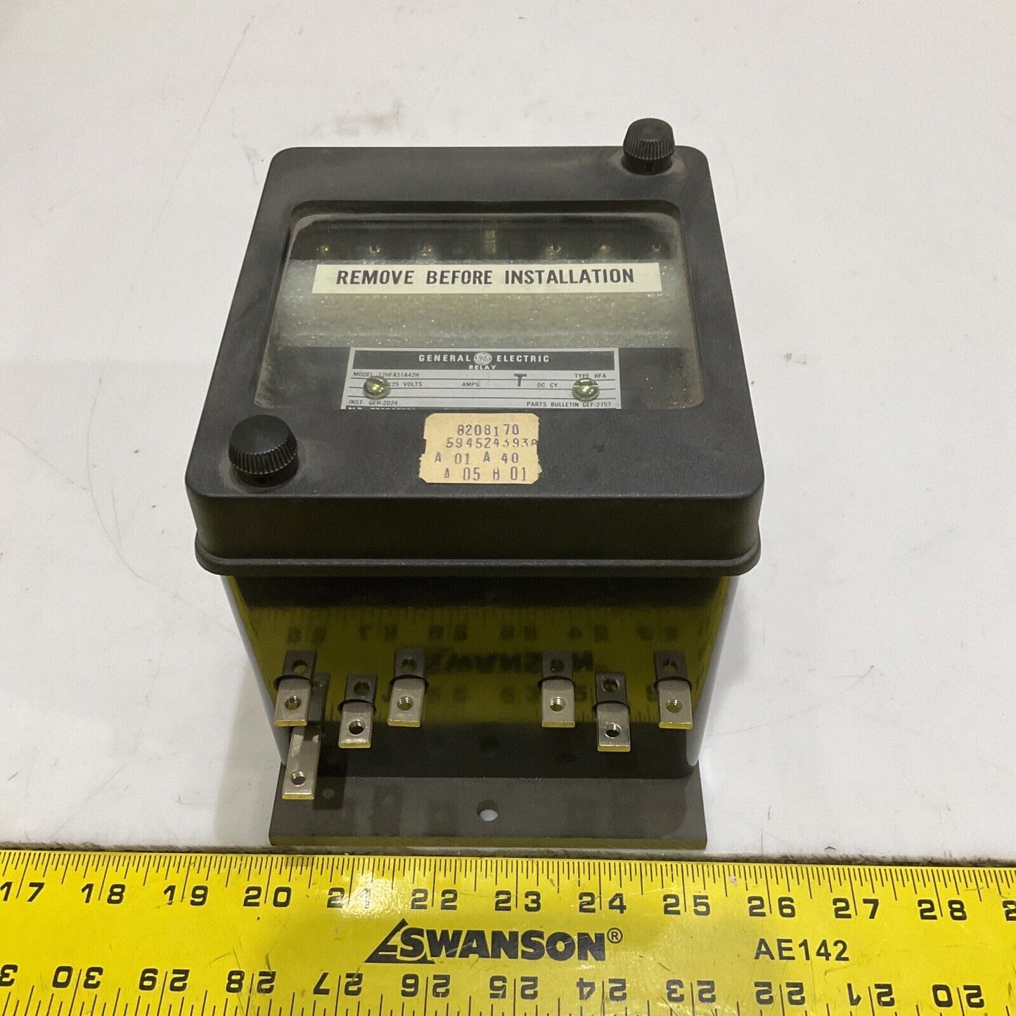 GENERAL ELECTRIC 12HFA51A42H RELAY 120 V HFA GEF-2757 GEH-2024 0257A9756 373