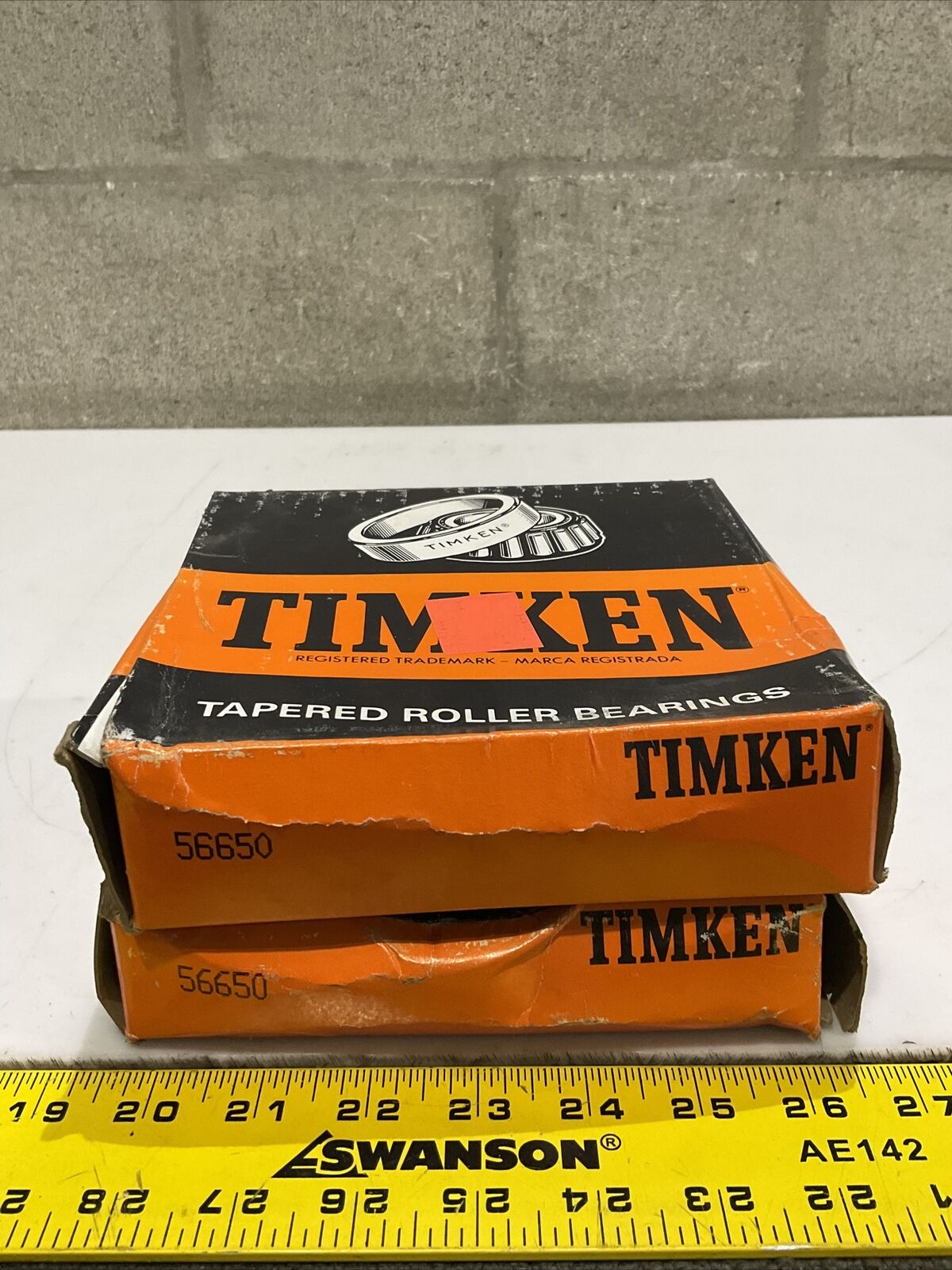 TIMKEN 56650 TAPERED ROLLER BEARINGS LOT OF 2 373