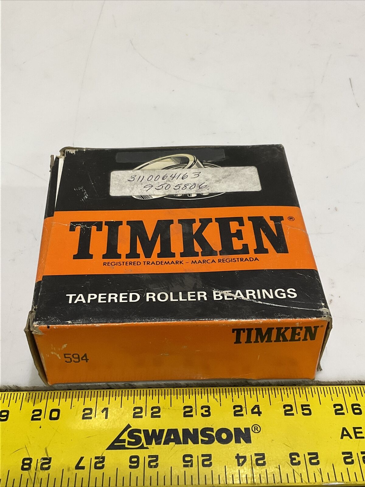 TIMKEN 594 TAPERED ROLLER BEARING 373