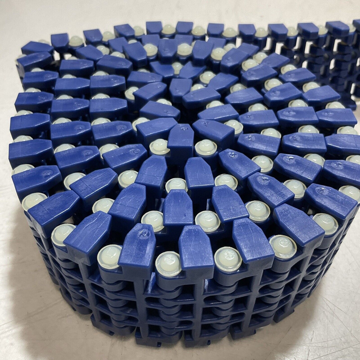 INTRALOX  SER 1100  BLUE FLUSH GRID BELT TABBED L=1262  LOT OF 2 U3S