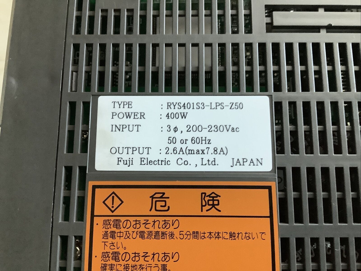 FUJI RYS401S3-LPS-Z50 AC SERVO DRIVE HHH